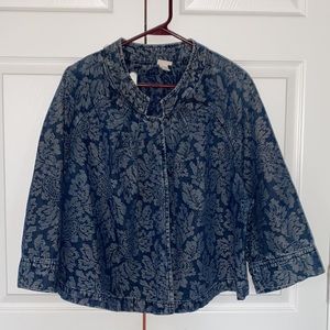 Vintage unique jean jacket